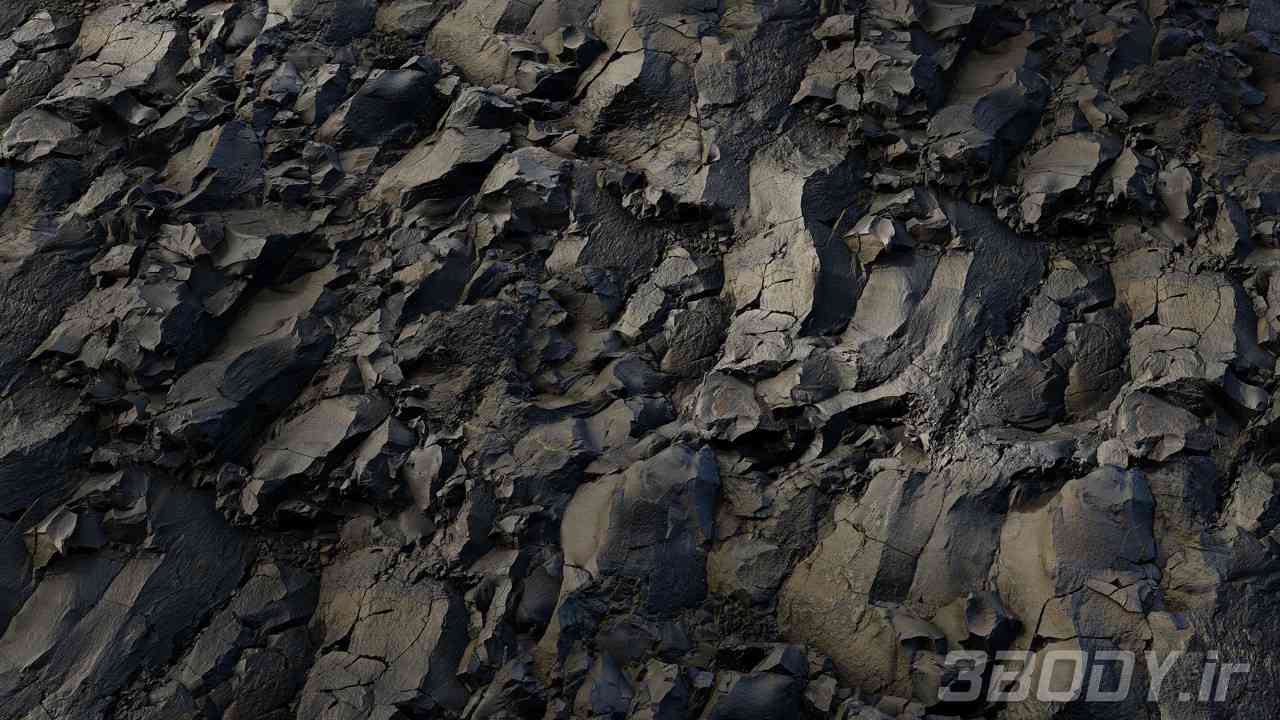 متریال سنگ گدازه lava rock عکس 1